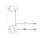 Tischleuchte flexibel Glas Metall E14 H:37,7 cm OSRAM
