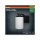 Wandleuchte Schwarz Alu Glas IP43 E27 H:21 cm OSRAM