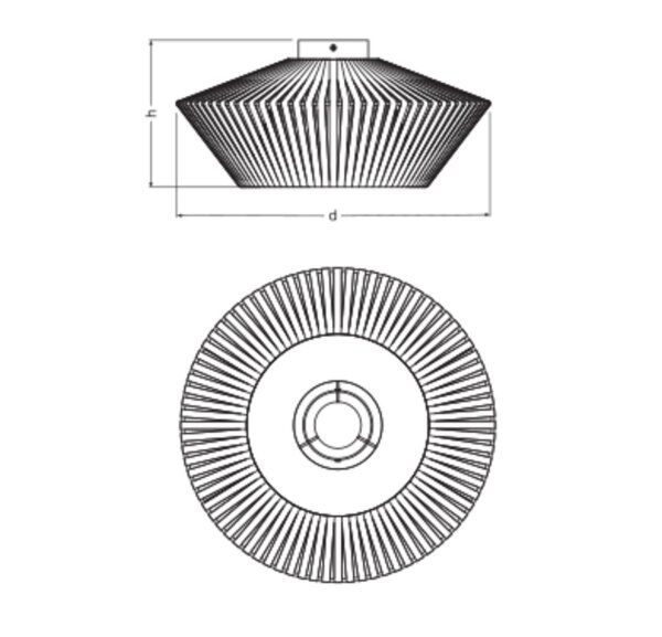 Deckenleuchte Dunkelgrau Stahl E27 Ø40,5 cm OSRAM