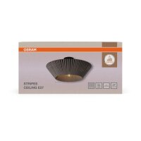Deckenleuchte Dunkelgrau Stahl E27 Ø40,5 cm OSRAM