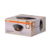 H&auml;ngelampe Schwarz Grau E27 &Oslash;40,5 cm rund OSRAM