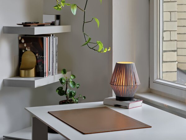 Tischleuchte Dunkelgrau Stahl E14 H:24,5 cm OSRAM
