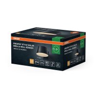 LED Solar Wandlampe dimmbar Metall 3000 K IP54 OSRAM