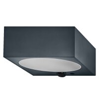 LED Solar Wandlampe Sensor dimmbar Metall 3000 K IP65
