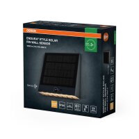 LED Solar Wandlampe dimmbar 3000 K Metall IP54 OSRAM
