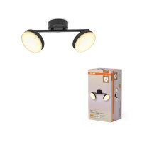 LED Deckenleuchte Schwarz verstellbar 3000 K OSRAM