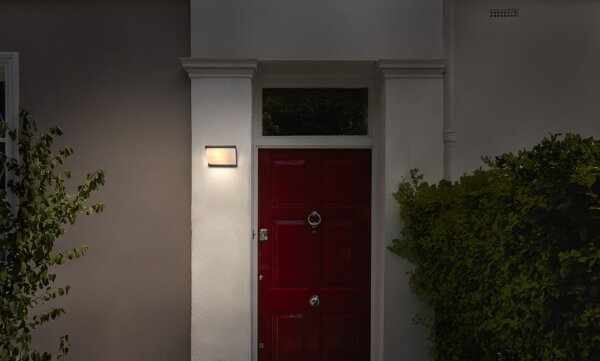 Wandleuchte Dunkelgrau Aluminium IP54 E27 B:25 cm OSRAM