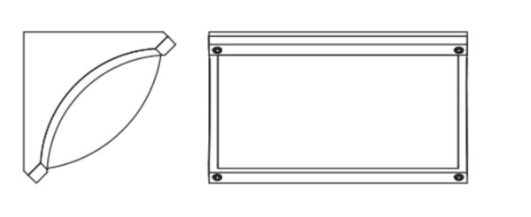 Wandleuchte Dunkelgrau Aluminium IP54 E27 B:25 cm OSRAM