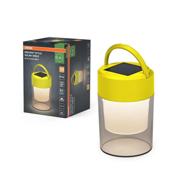 LED Solar Tischlampe dimmbar Gelb 3000 K IP44 OSRAM