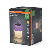 LED Solar Tischlampe dimmbar Lila 3000 K IP44 OSRAM