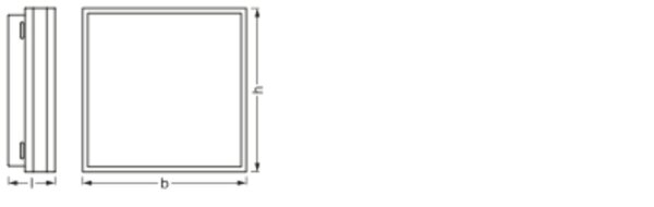 LED Deckenlampe dimmbar Smart+ TW Schwarz L:30cm OSRAM