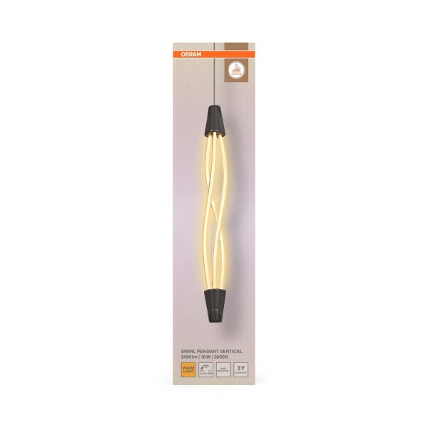 LED Pendelleuchte dimmbar Dunkelgrau 3000 K OSRAM