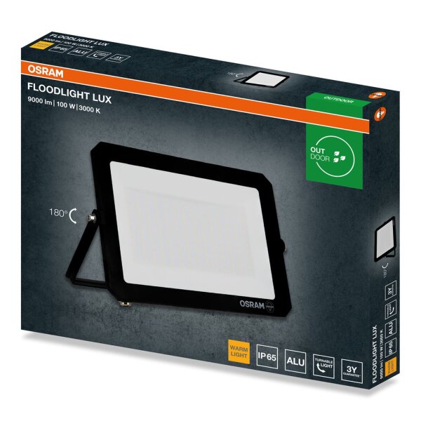 LED Außenstrahler Aluminium schwenkbar 3000K IP65 OSRAM
