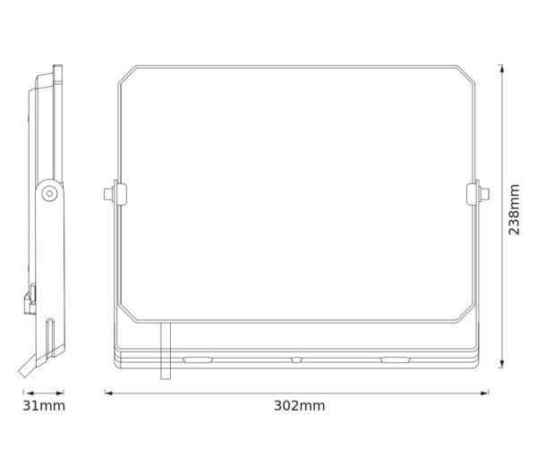 LED Außenstrahler Aluminium schwenkbar 3000K IP65 OSRAM