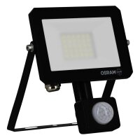 LED Spot Sensor schwenkbar Schwarz Alu 3000K IP65 OSRAM