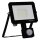 LED Spot Sensor schwenkbar Schwarz Alu 3000K IP65 OSRAM