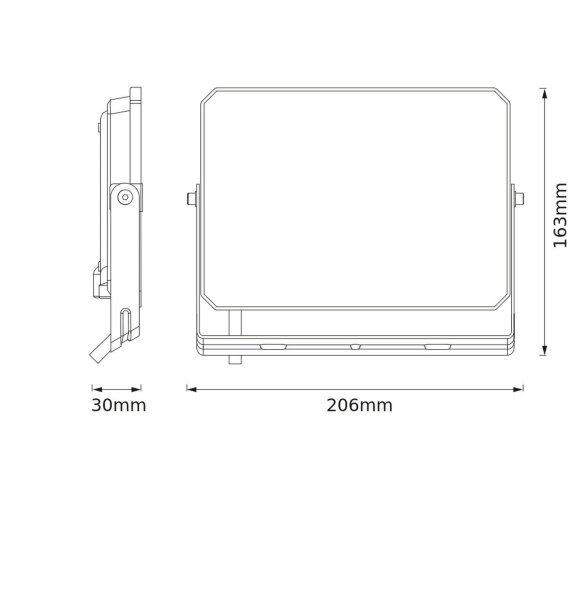 LED Außenstrahler schwenkbar Alu 4000 K IP65 OSRAM