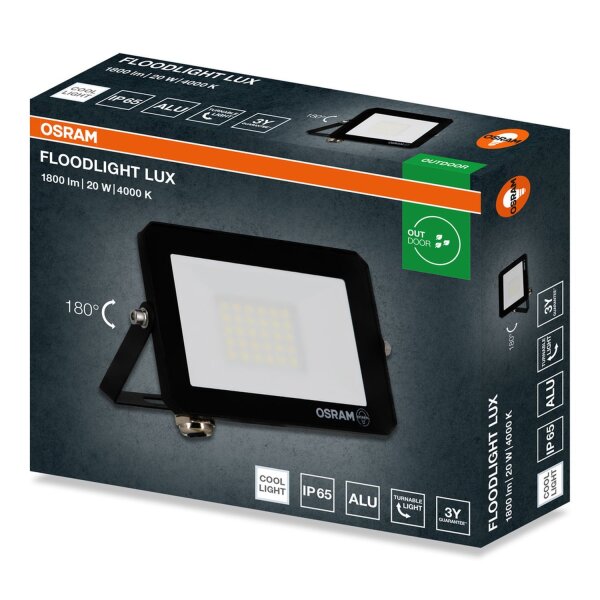 LED Außenstrahler schwenkbar Aluminium 4000K IP65 OSRAM