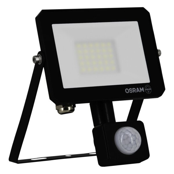 LED Spot Sensor schwenkbar Schwarz Alu 4000K IP65 OSRAM