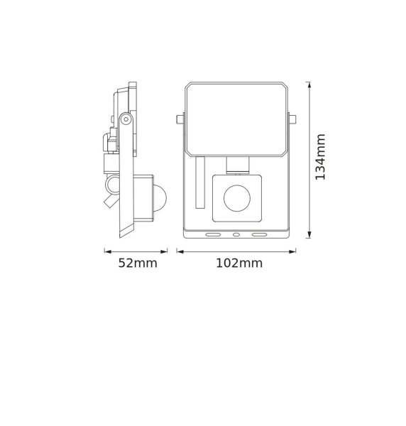 LED Flutlicht Sensor flexibel Alu 4000K IP65 OSRAM