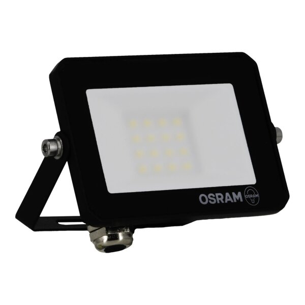 LED Strahler schwenkbar Schwarz Alu 6500K IP65 OSRAM