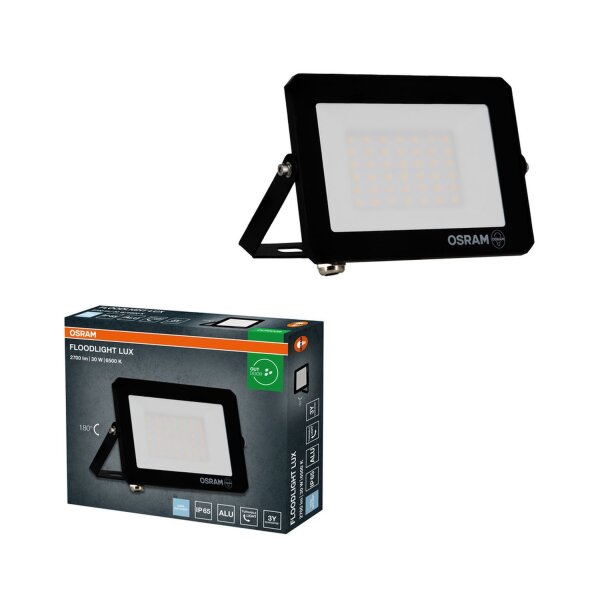 LED Außenstrahler Aluminium schwenkbar 6500K IP65 OSRAM