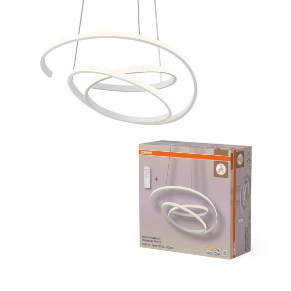LED Pendelleuchte Weiß 2700-6000K dimmbar Ø50 cm OSRAM
