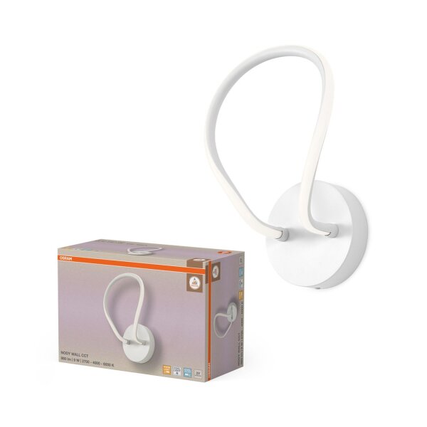 LED Wandleuchte Weiß CCT Metall 6000 K B:20,2 cm OSRAM
