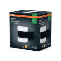 LED Wandleuchte Up Down Dunkelgrau Alu 3000K IP44 OSRAM
