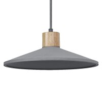Pendelleuchte Beton Holz E27 L:32 cm rund OSRAM