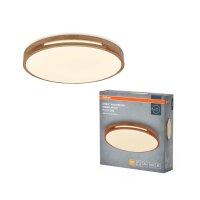 LED Deckenlampe Click-DIM Holz 3000K Ø30cm blendarm