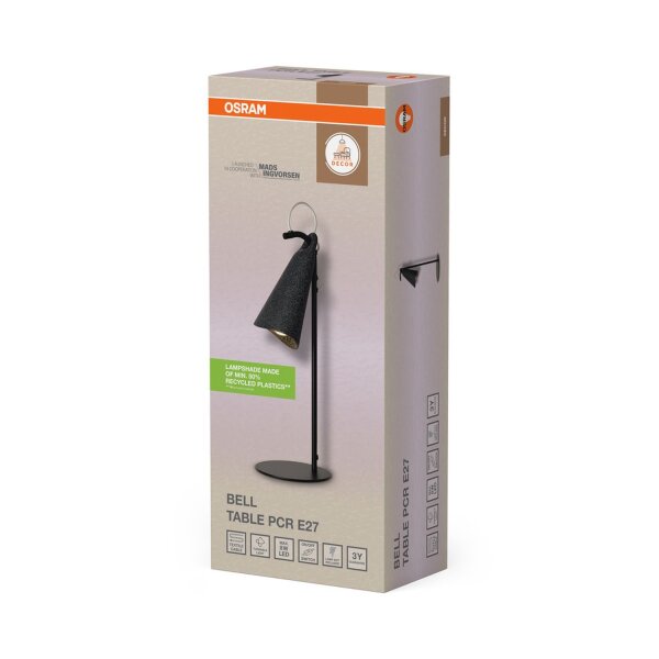 Tischleuchte verstellbar Schwarz E27 H:50 cm OSRAM