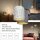 Hängelampe Weiß Terrazzo Gold Ø10 cm modern OSRAM