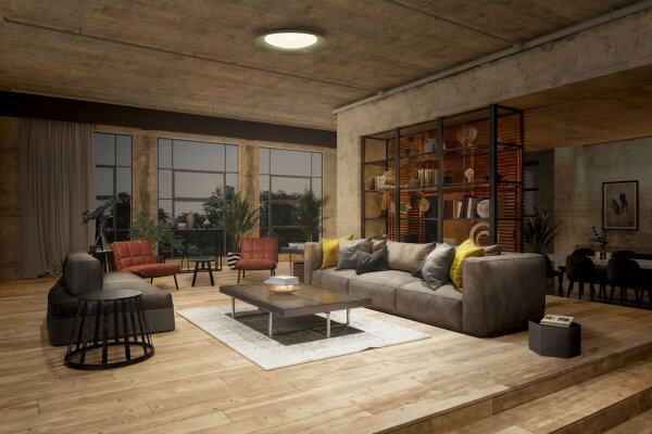 LED Deckenleuchte Click-DIM Grün Metall 3000 K OSRAM