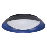 LED Deckenleuchte Click-DIM Schwarz Blau 3000K Ø48cm