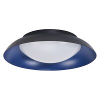 LED Deckenlampe Click-DIM Schwarz Blau 3000K &Oslash;31cm rund
