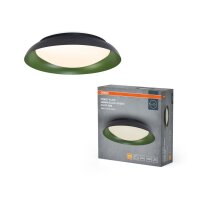 LED Deckenlampe Click-DIM Schwarz Grün 3000K rund...