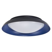 LED Deckenleuchte Click-DIM Schwarz Blau 3000 K &Oslash;43 cm