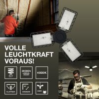 Deckenlampe Schwarz Metall E27 B:33,7cm OSRAM