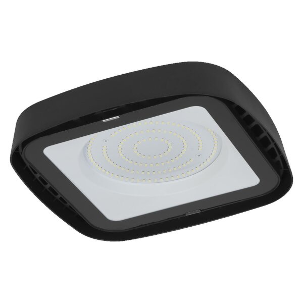 LED Deckenleuchte Schwarz Glas 6500K IP65 B27,3cm OSRAM