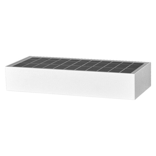 LED Solar Wandlampe Sensor Weiß Metall 3000K IP65 OSRAM