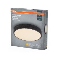 LED Deckenlampe Click-DIM Schwarz 3000K Ø39cm OSRAM