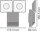 LED Wandleuchte Sensor flexibel Metall 4000K IP55 OSRAM