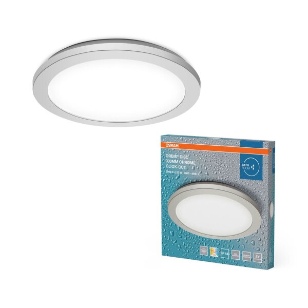 LED Deckenleuchte CCT Metall 3000-4000K IP44 OSRAM