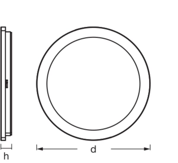 LED Deckenleuchte Click-CCT Weiß Metall IP44 OSRAM