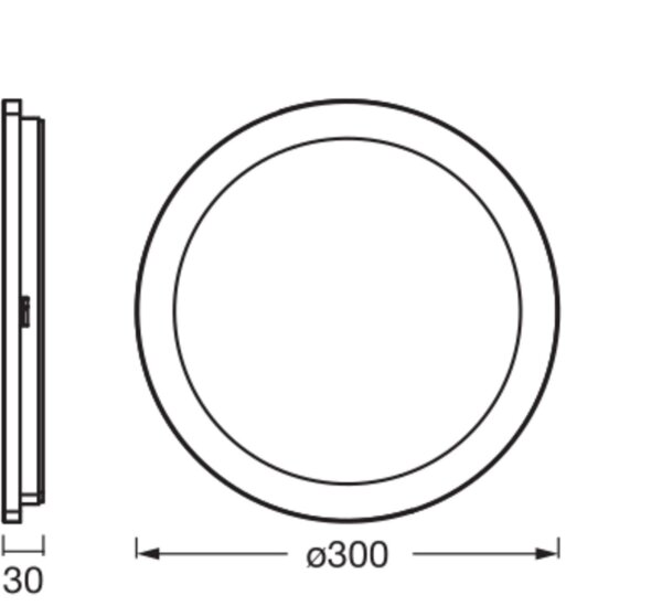 LED Deckenleuchte Click-CCT Weiß Metall IP44 OSRAM