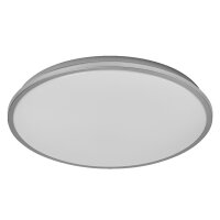 LED Deckenleuchte Silber Metall 3000K Ø39cm rund...