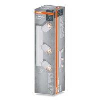 Spot schwenkbar flexibel Weiß Metall GU10 L37cm OSRAM