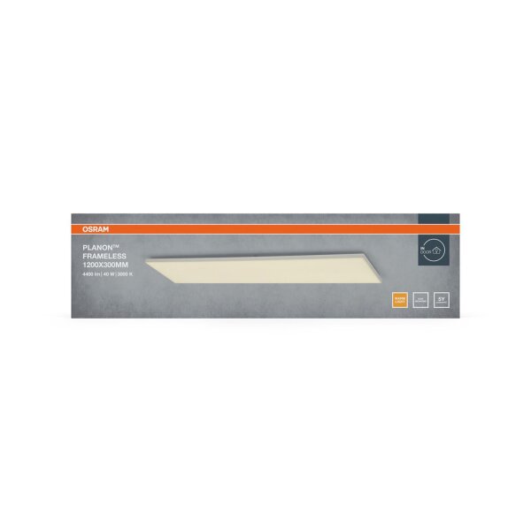 LED Deckenleuchte Weiß Alu 3000K L:119,5cm blendarm
