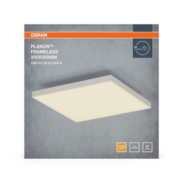 LED Deckenleuchte Weiß Alu 3000K L:29,5cm gemütlich
